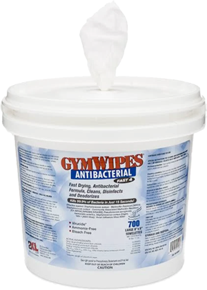 Gym Wipes Antibacterial Bucket (Case)